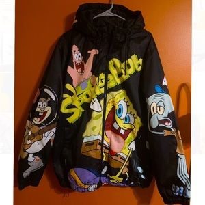 Members Only SpongeBob Hooded Puffer Jacket size XL Mens NWD